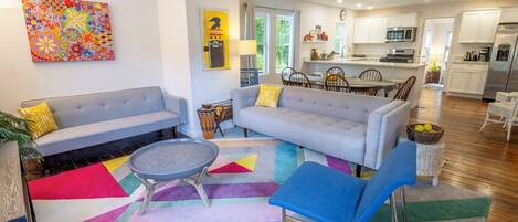 Smart-tv en een open haard