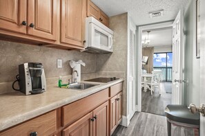Fridge, microwave, oven, stovetop - Vacations By The Sea at Ocean Dunes Tower 1 (Myrtle Beach)