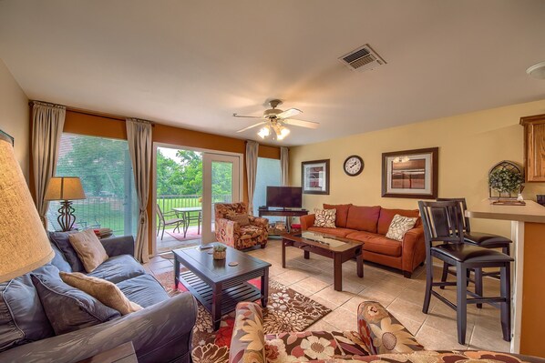 Condo, 3 Bedrooms | Living area - Ww E202 Schlitterbob Hideaway 3 Bedroom Condo by RedAwning (New Braunfels)