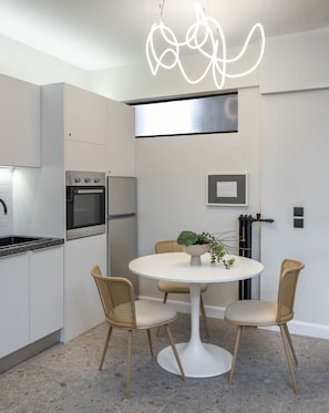 Appartement Design, 2 chambres, non-fumeurs | Cuisine privée | Micro-ondes, bouilloire électrique, grille-pain