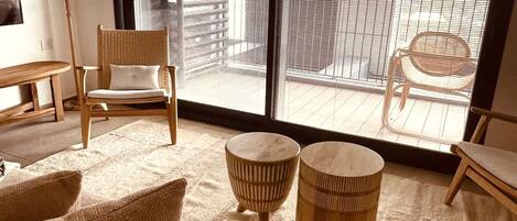 Luksushuoneisto, 1 makuuhuone | Oleskelualue | Televisio