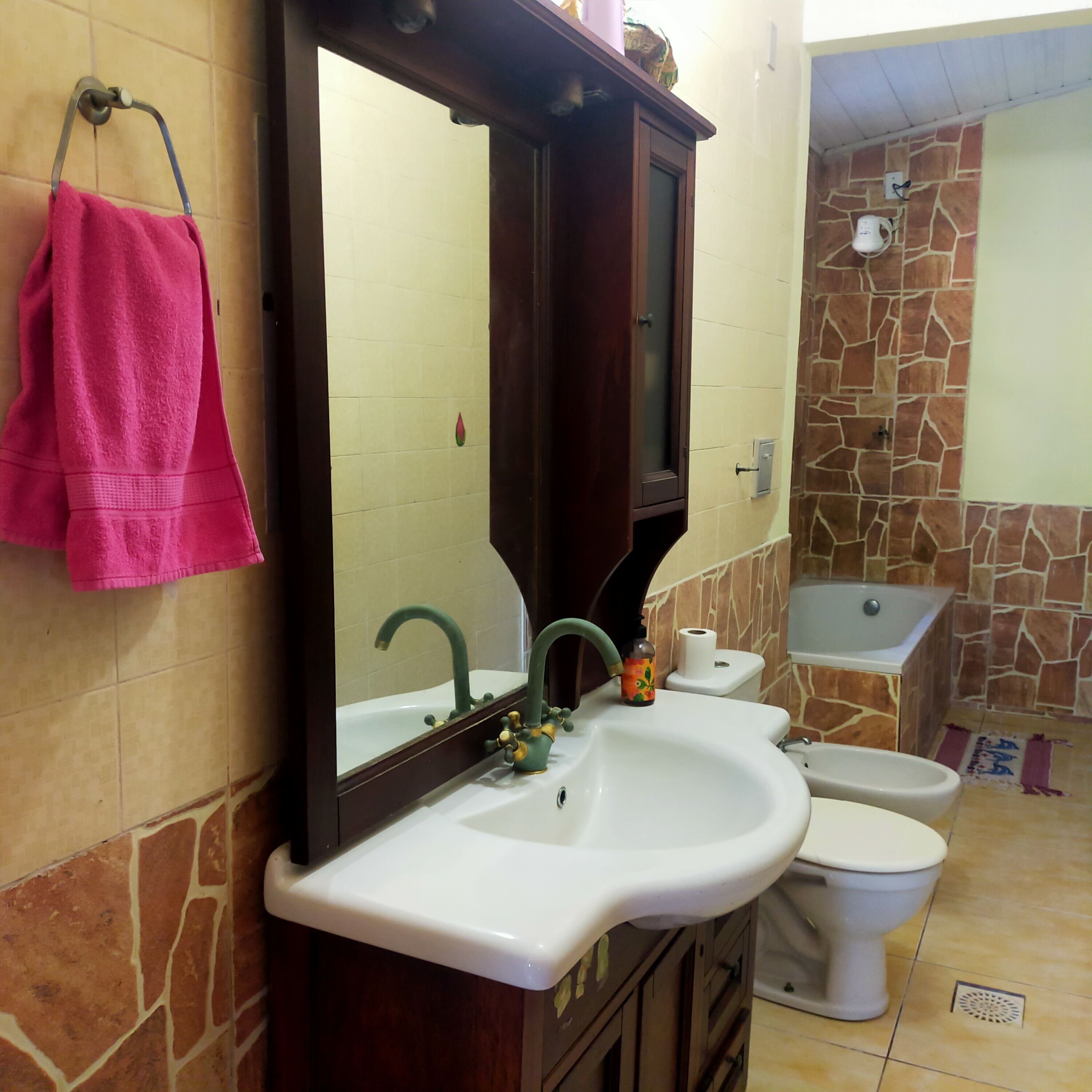 Dutxa, bidet, tovalloles i sabó 