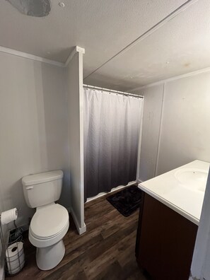 Towels, soap, toilet paper