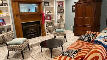 TV connectée, cheminée