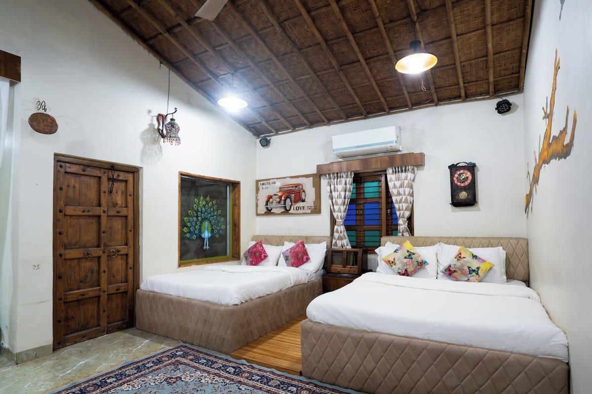 Family Room | Peralatan tempat tidur premium, kalis bunyi, dihias secara berasingan 