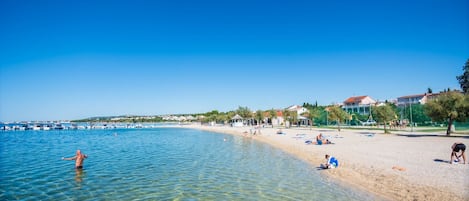 On the beach