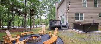 Pocono lakeside retreat | Pool Table | Fire pit