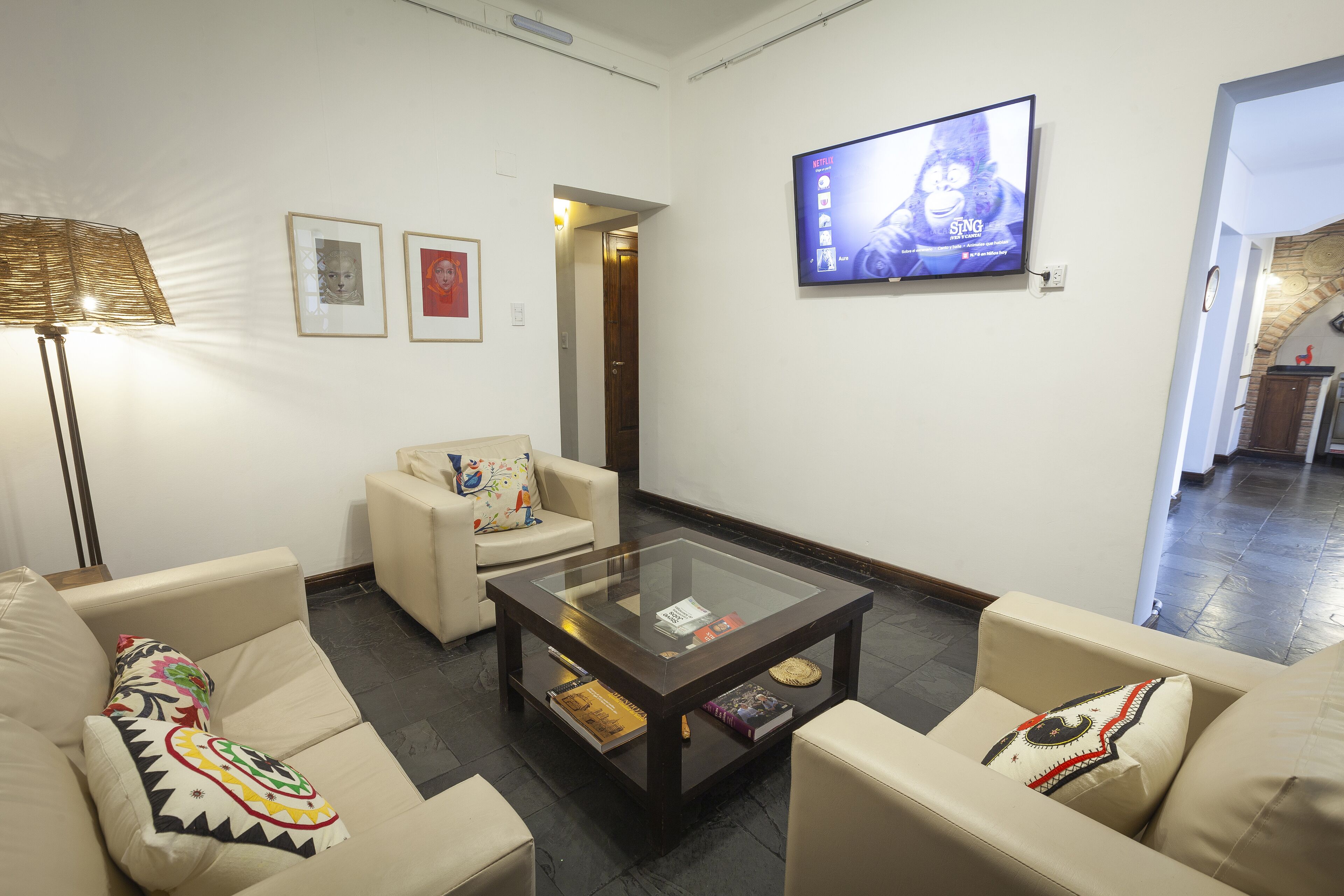 Sala de estar en el lobby