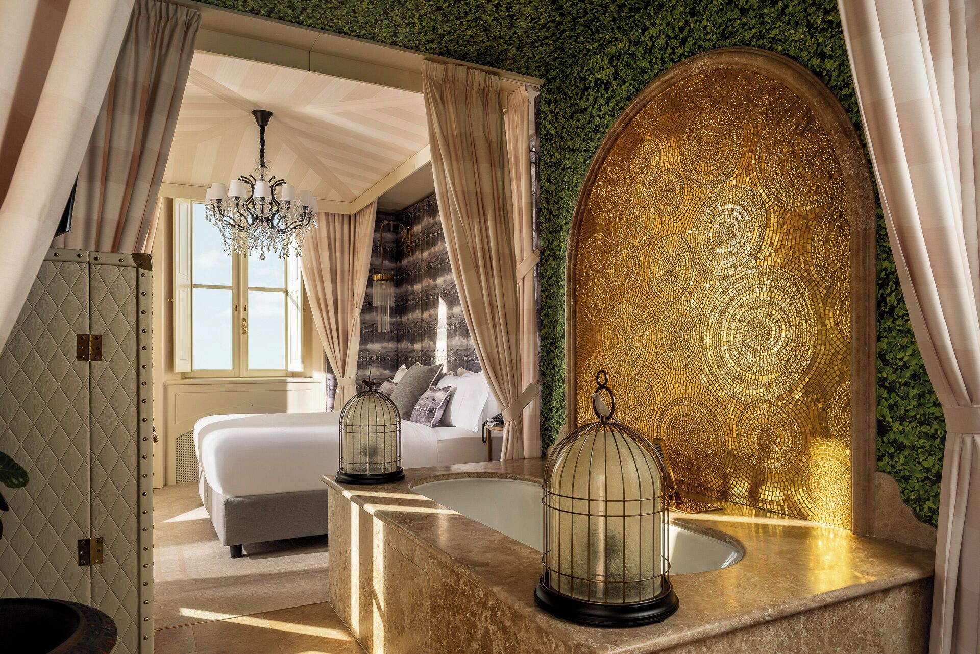 Sengetøy i egyptisk bomull, sengetøy av topp kvalitet og dundyner