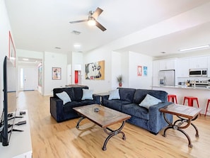 TV, table football - Single-Level Themed Home with Pool/Spa, By Disney (Kissimmee)