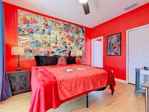 4 bedrooms, desk, travel cot, free WiFi - Single-Level Themed Home with Pool/Spa, By Disney (Kissimmee)