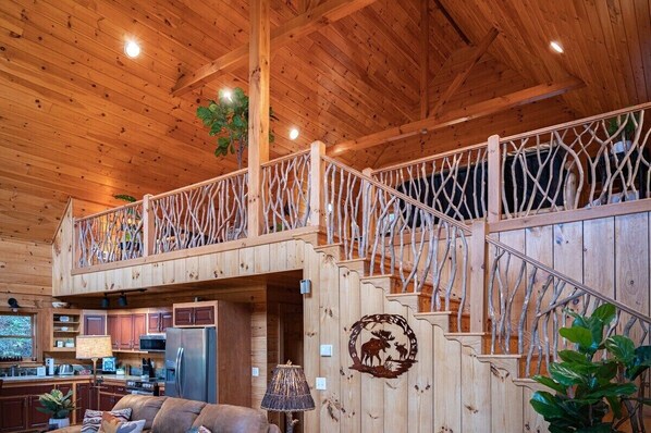 Interior - Cabin With Views, Hot Tub, Minutes From Downtown, Bryson City NC (Bryson City)