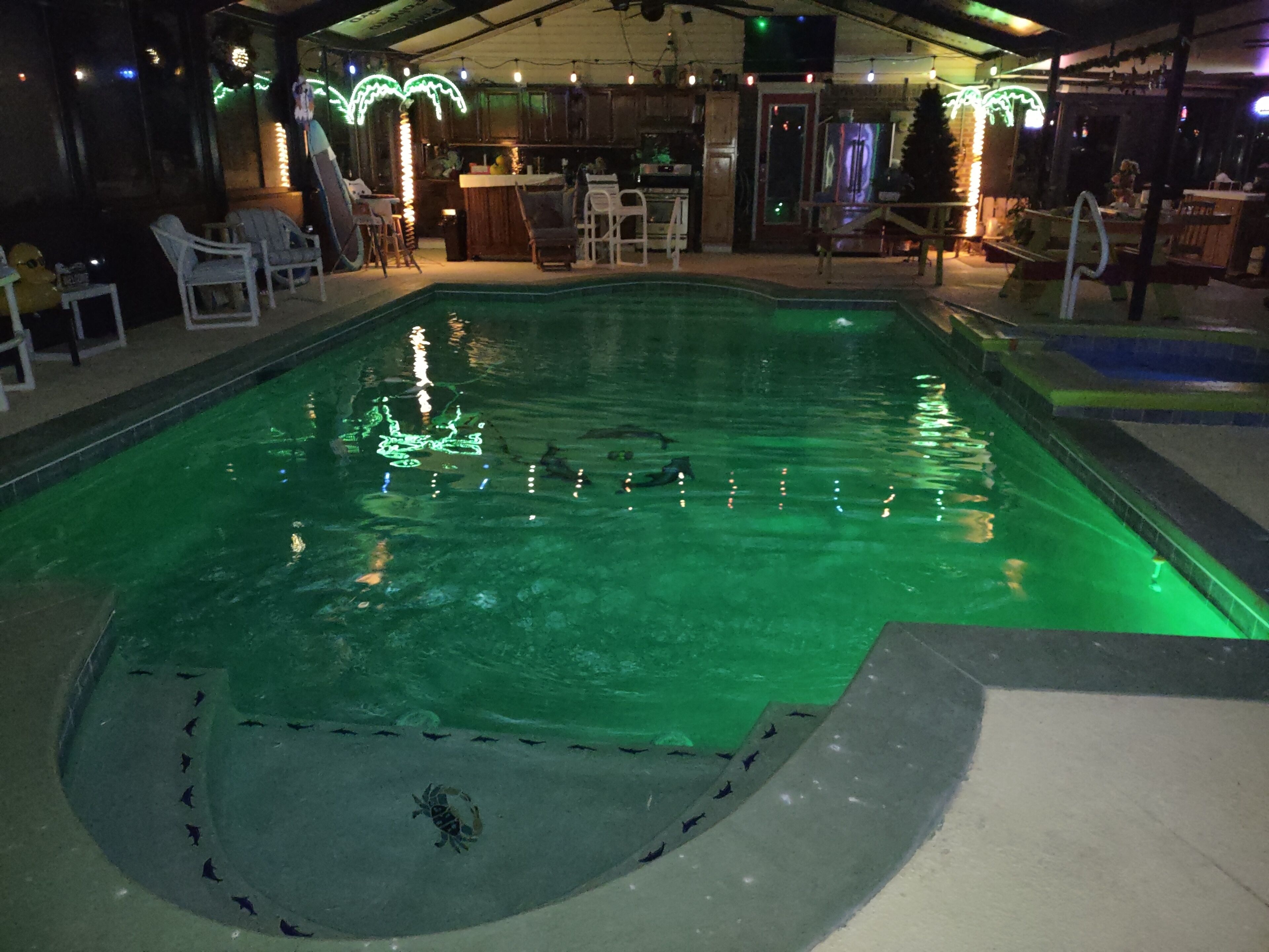 Indoor pool, a heated pool