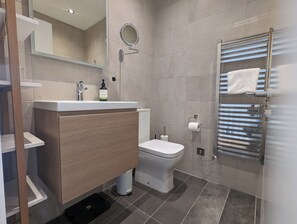 Shower, hair dryer