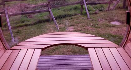 Lodge Cèdre Private Spa and Sauna, in a Green Environment, View of the Morvan