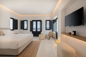 Deluxe Room with Sea View | 1 bedroom, soundproofing, iron/ironing board, free WiFi - Santorini Vinery House (Santorini)