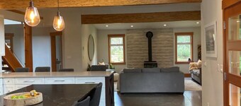 West coast 3 acres fenced home. With privacy, pet friendly, grass. Cedar Sauna