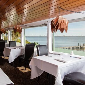 Dining - Sunset on the Bayfront: Waterfront Home with Kayak & Dock (Palm Bay)