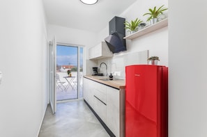 Fridge, microwave, oven, stovetop - Villa Berg II - Pool, Game Room, Trampoline (Valbandon)