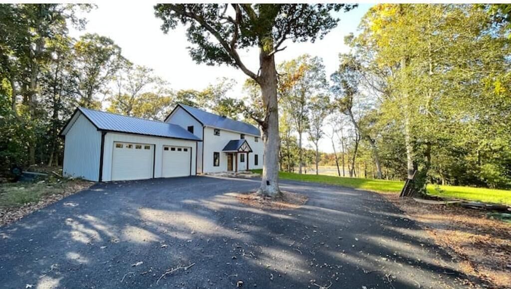 Near the beaches and the DE TURF, a newly built, secluded home with a water view