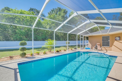Relax Poolside: Spring Hill Family Home w/ Yard!