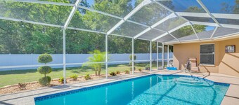 Relax Poolside: Spring Hill Family Home w/ Yard!