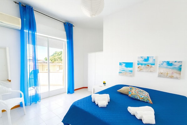 2 bedrooms, Egyptian cotton sheets, premium bedding, down duvets - Appartamenti Abate Onda Blu Home Vista Mare Parking WiFi (Alcamo)