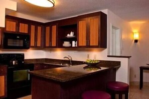 Fridge, microwave, oven, stovetop - 1 Virgin Grand Villa Beachfront Resort, Spa, Pool (Cruz Bay)