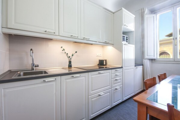 Fridge, microwave, stovetop, dishwasher - Apartments Florence- San Martino (Firenze)