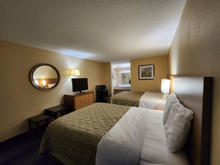 Room, 2 Queen Beds, Smoking, Microwave | Hypo-allergenic bedding, desk, iron/ironing board, free WiFi