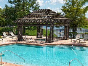 A heated pool