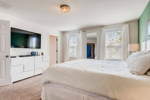 4 bedrooms, iron/ironing board, travel crib, WiFi