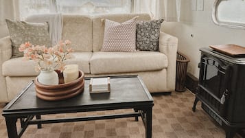 TV connectée, cheminée