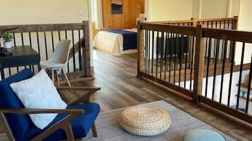 2 bedrooms, desk, iron/ironing board, travel crib