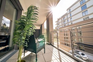 Terrace/patio - River Lux Suite | 5min to HBF (Wetzlar)