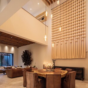 Luxury Villa, 5 Bedrooms, Patio, Garden View | Living area | Flat-screen TV, Netflix, streaming services - HOLT Parque Juarez Privada 5BR Villa (San Miguel de Allende)