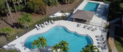 A heated pool