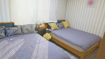 3 slaapkamers, een bureau, gratis wifi, beddengoed