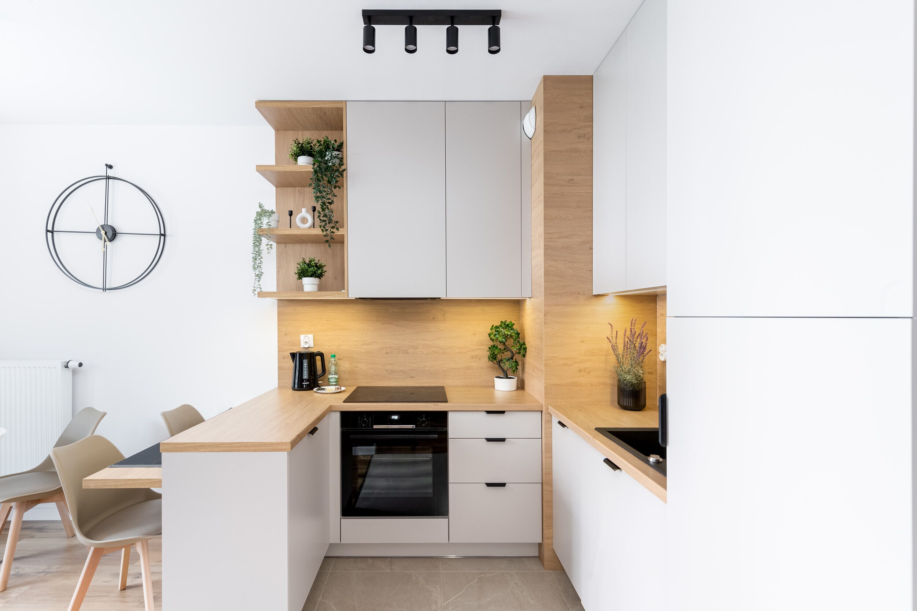 Refrigerador, horno, parrilla de estufa y lavavajillas 