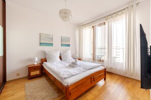 1 soverom, strykejern/-brett, wi-fi og sengetøy