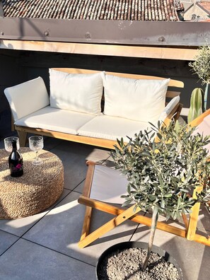 Terrace/patio - Holiday Home 'Casa Storica Gardola' with Lake View, Wi-Fi and Air Conditioning (Tignale)