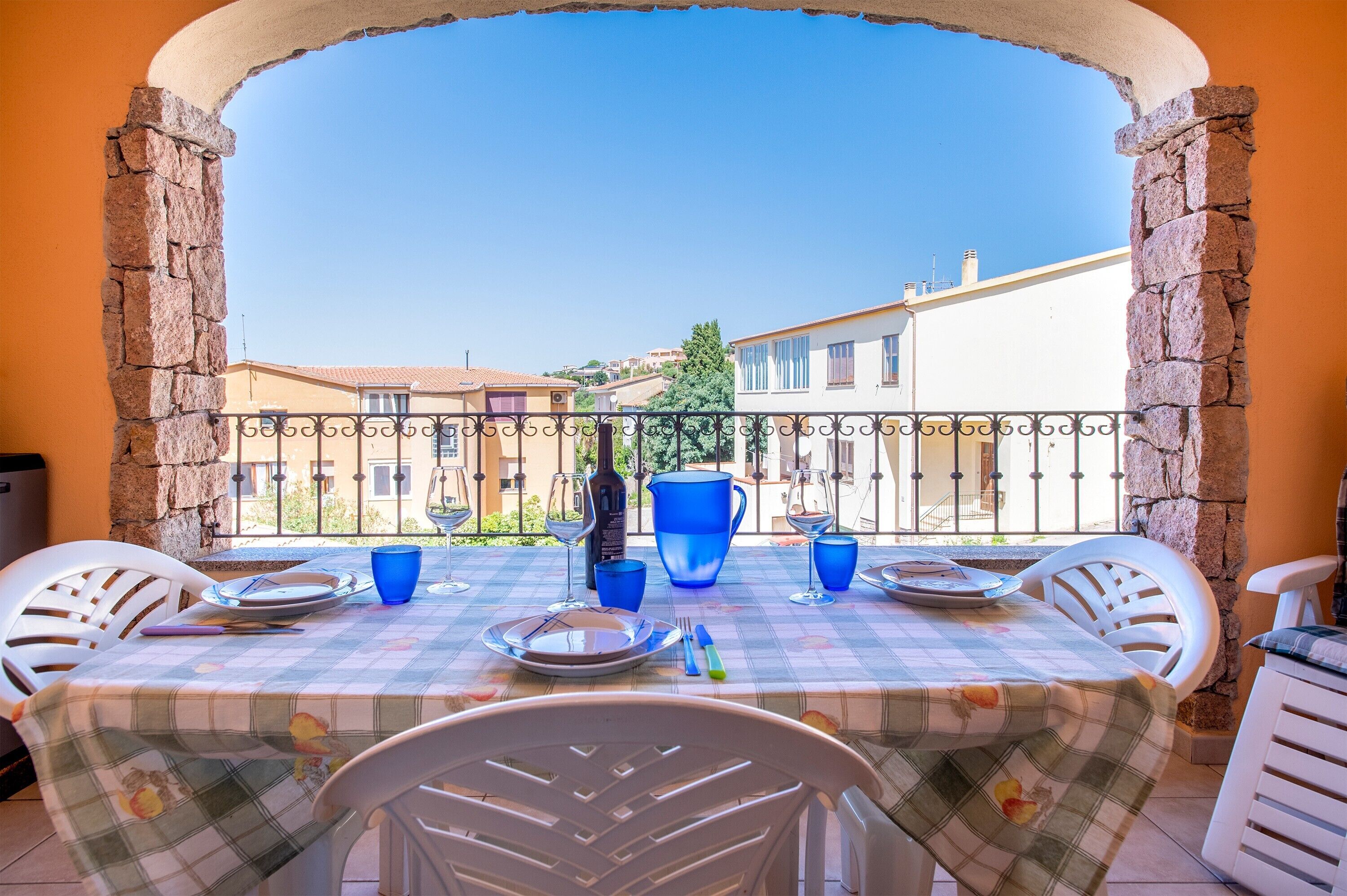 屋外ダイニングエリア