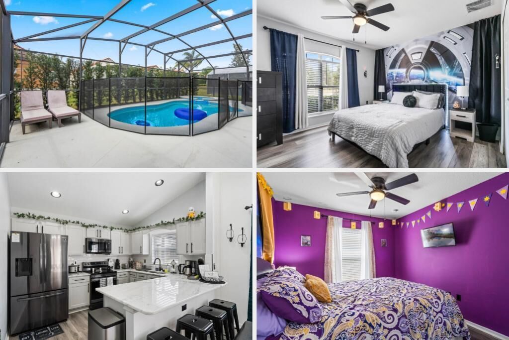 Renovated Themed Home SW Pool near Disney