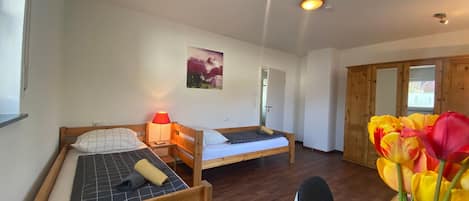 1 bedroom, desk, WiFi, bed sheets
