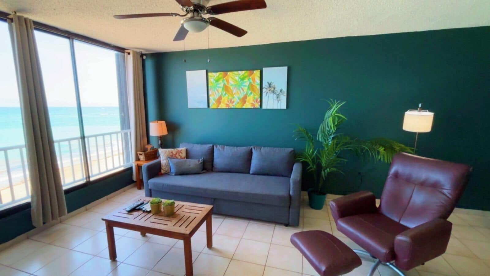 Apartamento, vistas al mar | Zona de estar