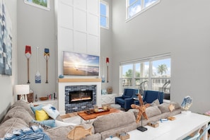 TV connectée, cheminée