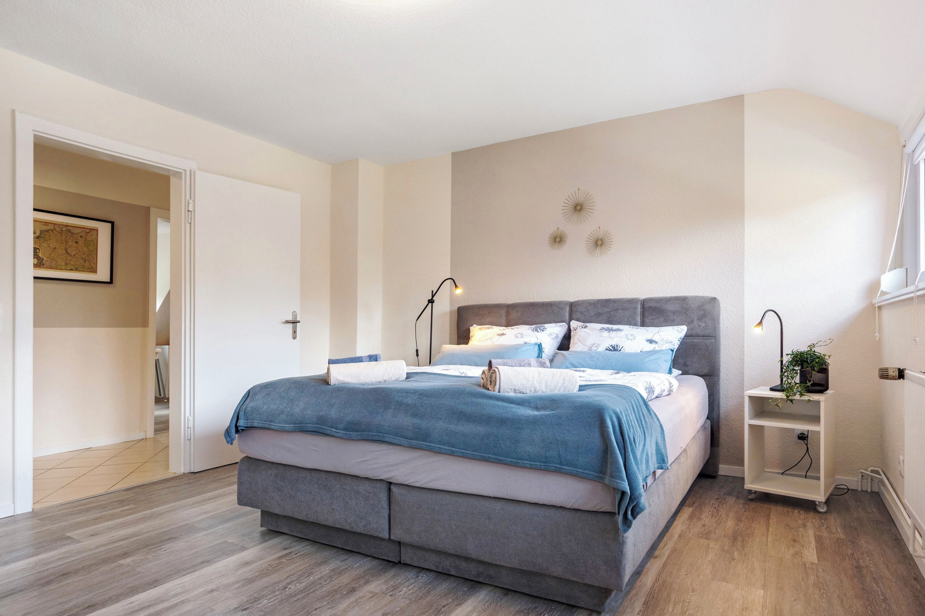 2 bedrooms, iron/ironing board, free WiFi, bed sheets