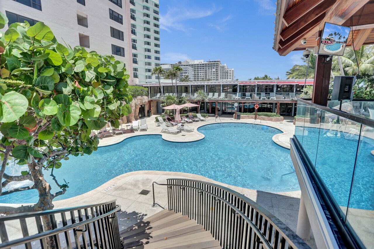 A heated pool