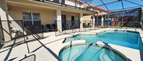 A heated pool