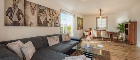 TV, table tennis, books, stereo